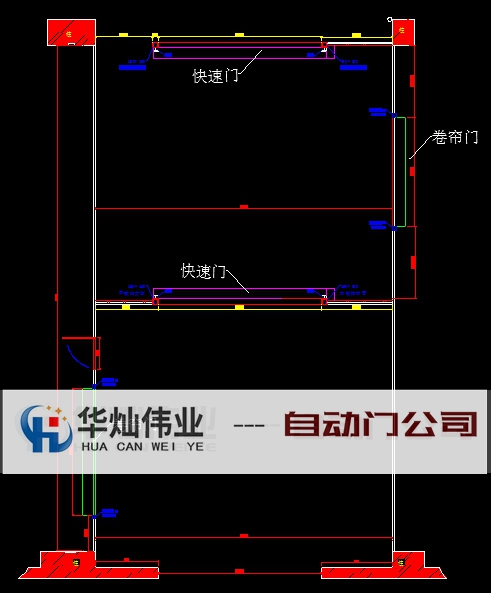 快速門圖紙